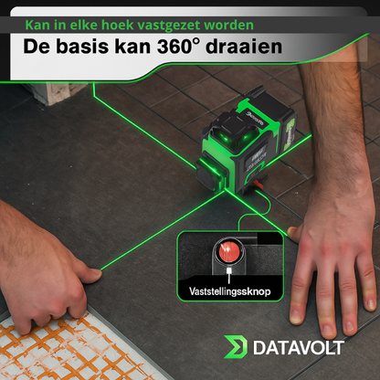 DataVolt 4D Kruislijnlaser – 16 Lijnen · 360° · 50 Meter Meetbereik